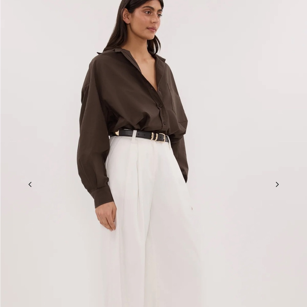 Dissh Rhea top in bitter choc - size 8 - Picture 3 of 9